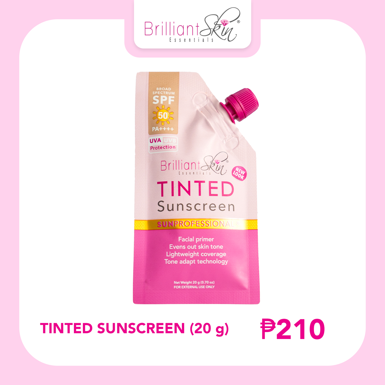 Brilliant Skin Tinted Sunscreen Spf 50 20g